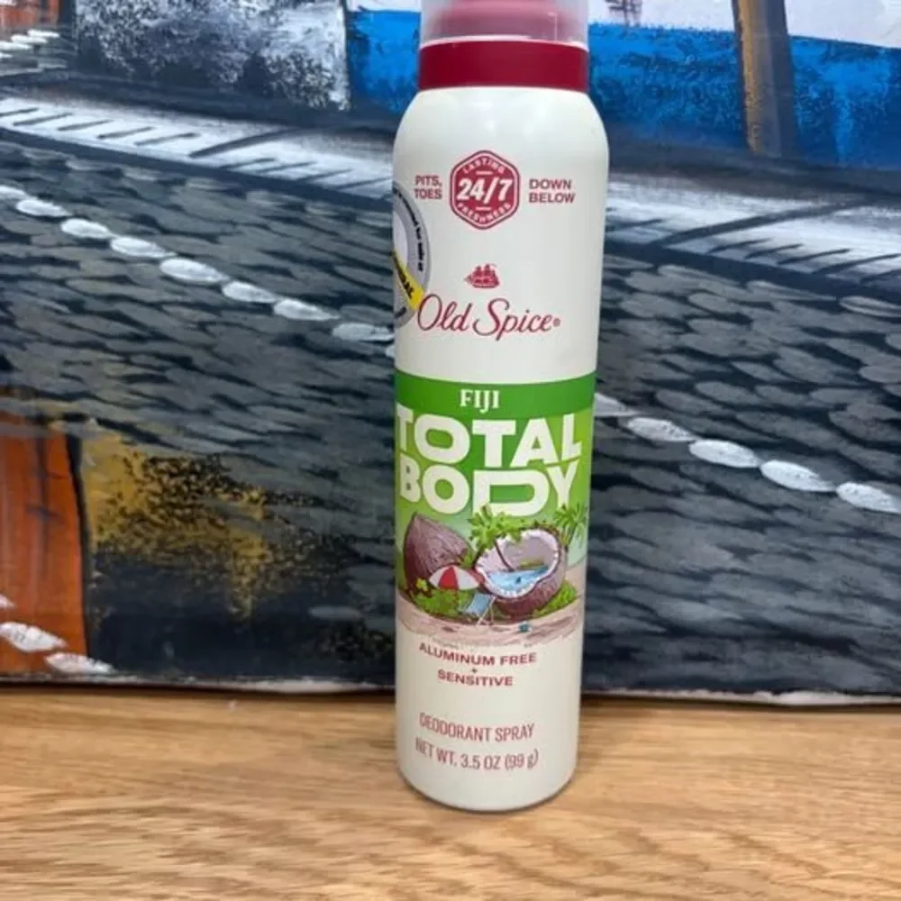 Old Spice Fiji Total Body Deodorant Spray 3.5 oz – Aluminum Free – New